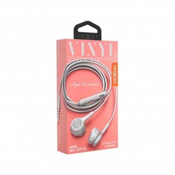 Moxom MX-EP15 Earbuds Handsfree με Βύσμα 3.5mm Λευκό