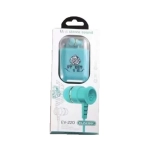 EV-220 In-ear Handsfree με Βύσμα 3.5mm Τιρκουάζ