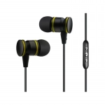 EV-220 In-ear Handsfree με Βύσμα 3.5mm Μαύρο