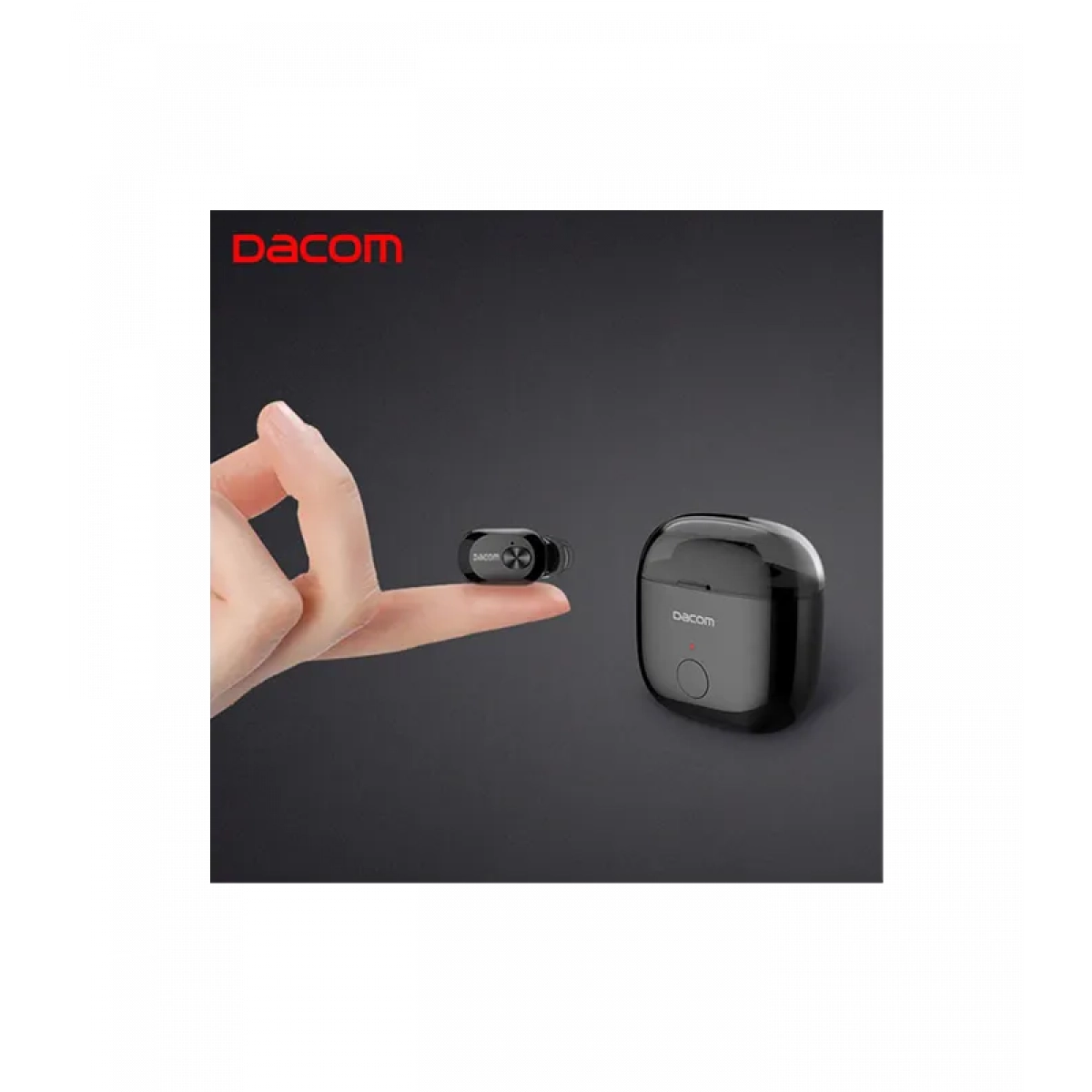 Dacom K6P In-ear Bluetooth Handsfree Ακουστικό με Θήκη Φόρτισης Μαύρο b