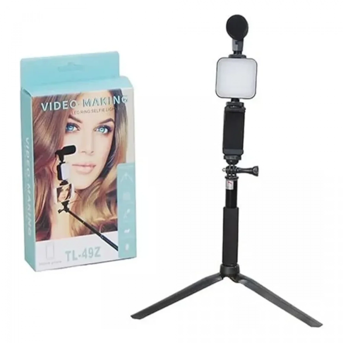 Video Making Τρίποδο Κινητού με Bluetooth AY-49Z Kit