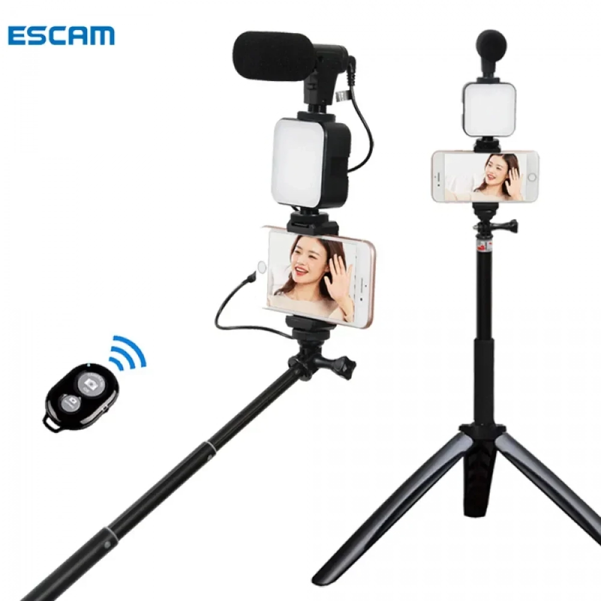 Video Making Τρίποδο Κινητού με Bluetooth AY-49Z Kit