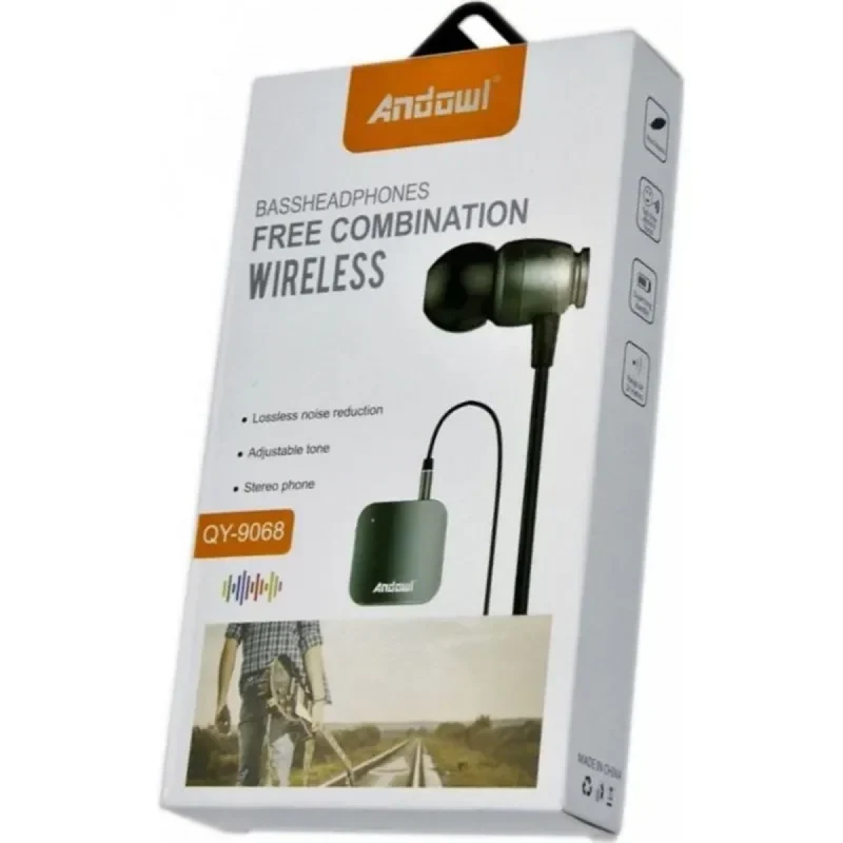 Ασύρματα Ακουστικά Bluetooth Andowl QΥ 9068 Μαύρα