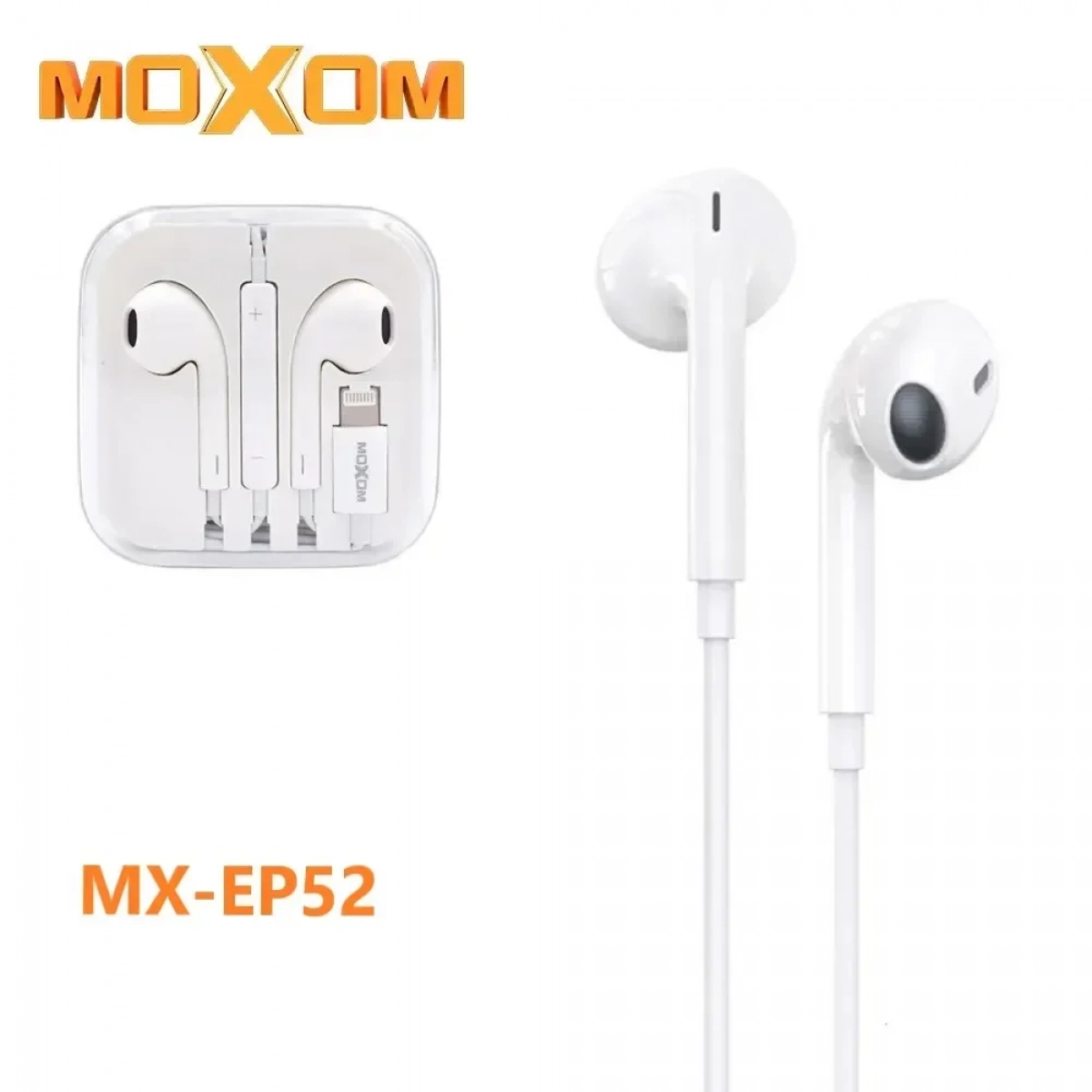 Moxom MX-EP52 Earbuds Handsfree Λευκό