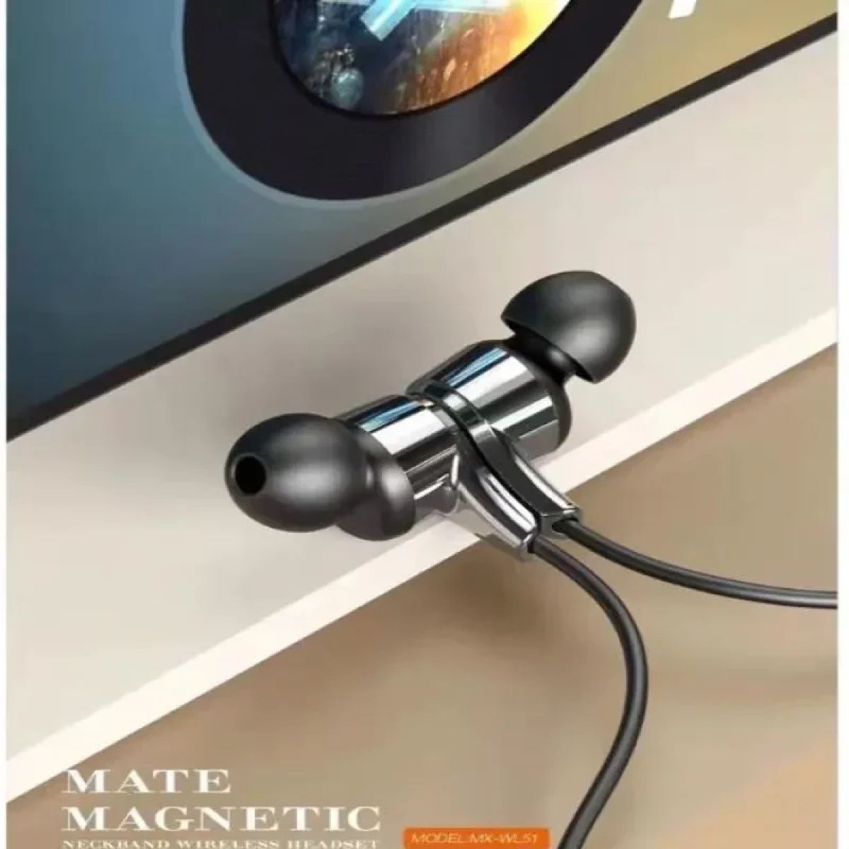 MOXOM MX-WL51 Wireless Bluetooth 5.0 Mate Magnetic Neckband Sports Headset / Super Bass / Noise Reduction