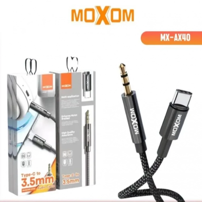 MOXOM MX-AX40 Audio Cable Type C to 3.5mm Pure Copper Wire AUX Audio Cable