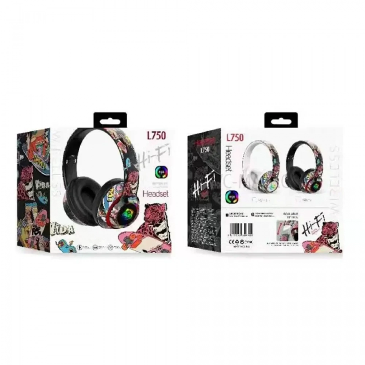 Ακουστικά Headphone Bluetooth OEM L750 Graffity