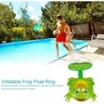 Βρεφικό Σωσίβιο Swimtrainer με Μήκος 70εκ. και Σκίαστρο για 6 Μηνών έως 3 Ετών Πράσινο 8251 Βάτραχος