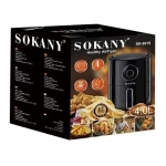 Sokany SK-8019 Φριτέζα Αέρος με Αποσπώμενο Κάδο 4lt Μαύρη
