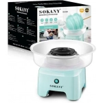 Μηχανή Για Μαλλί Της Γριάς Γαλάζιο Sokany SK-520 500W, Διάμετρος 29.8cm