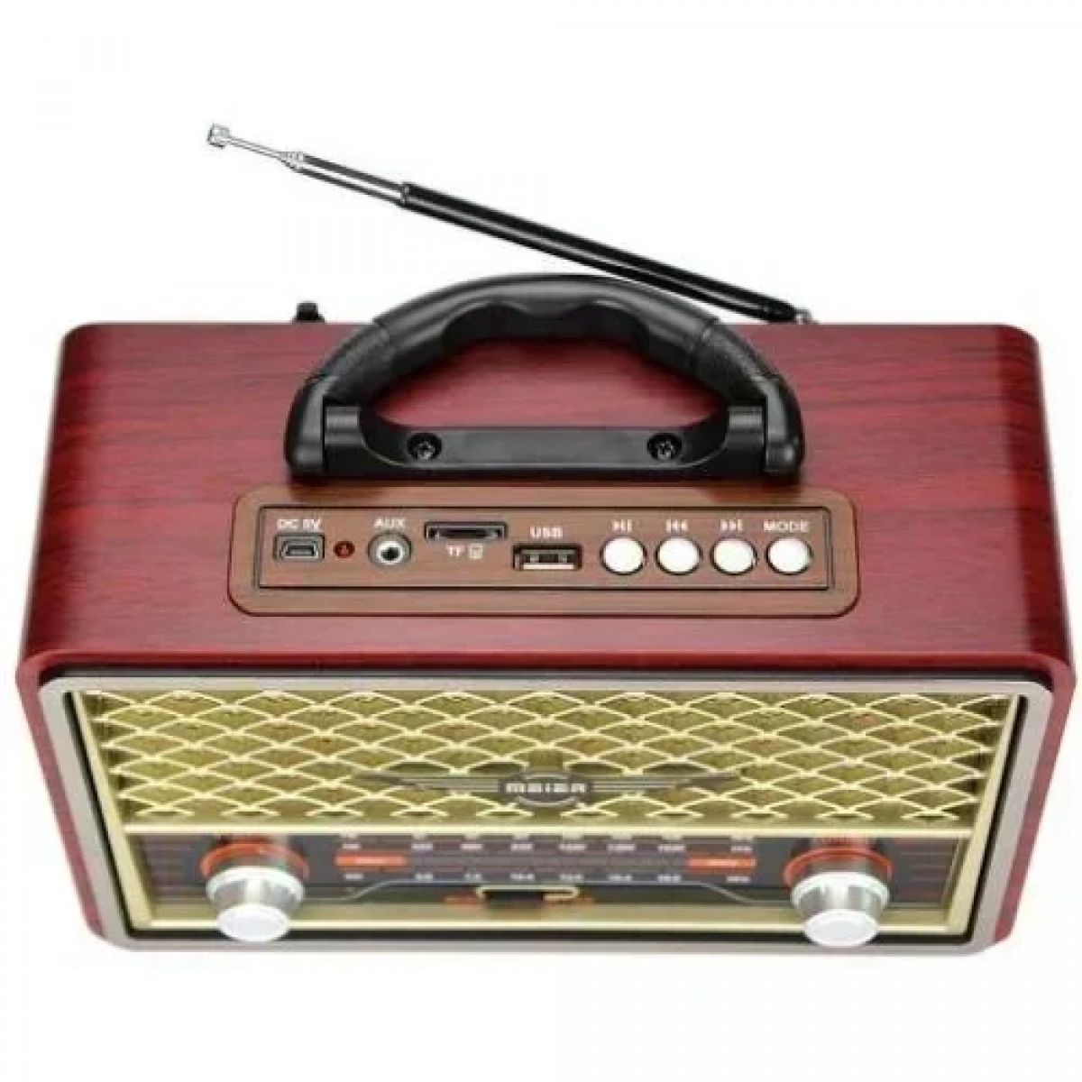 Luvianta M-156BT Retro Επιτραπέζιο Ραδιόφωνο Επαναφορτιζόμενο με USB Καφέ