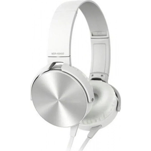 On Ear Extra Bass Ενσύρματα On Ear Ακουστικά Λευκά