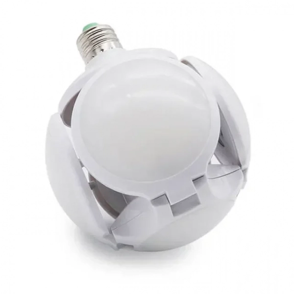 Football UFO Lamp Διακοσμητικό Φωτιστικό Λαμπτήρας με Ντουί για Λαμπτήρα E27 σε Ασημί Χρώμα