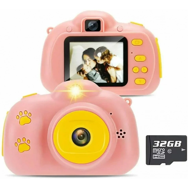 Funny Kids Cams XP-085 Compact Φωτογραφική Μηχανή 3MP με Οθόνη 2" Ροζ