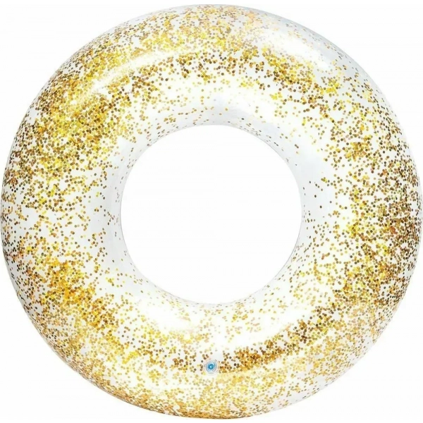 Σαμπρέλα Transparent Glitter Χρυσό 80cm