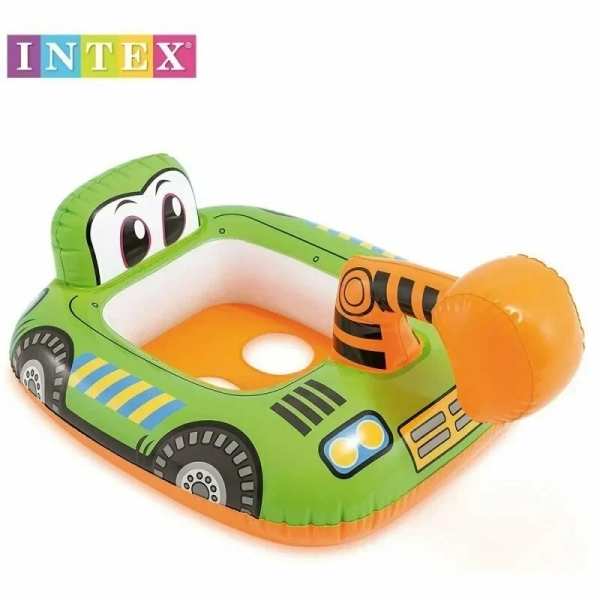 Intex Σωσίβιο Swimtrainer με Μήκος 86εκ. Πράσινο Car Baby Floating