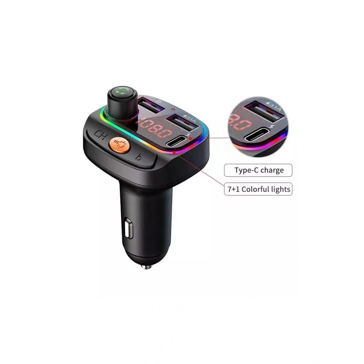 FM Transmitter C15 με Bluetooth / USB