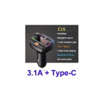FM Transmitter C15 με Bluetooth / USB