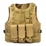 Camouflage Hunting Military Tactical Vest Στρατιωτικό Γιλέκο Καμουφλάζ σε ανοιχτό καφέ