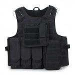 Camouflage Hunting Military Tactical Vest Στρατιωτικό Γιλέκο Καμουφλάζ σε μαύρο