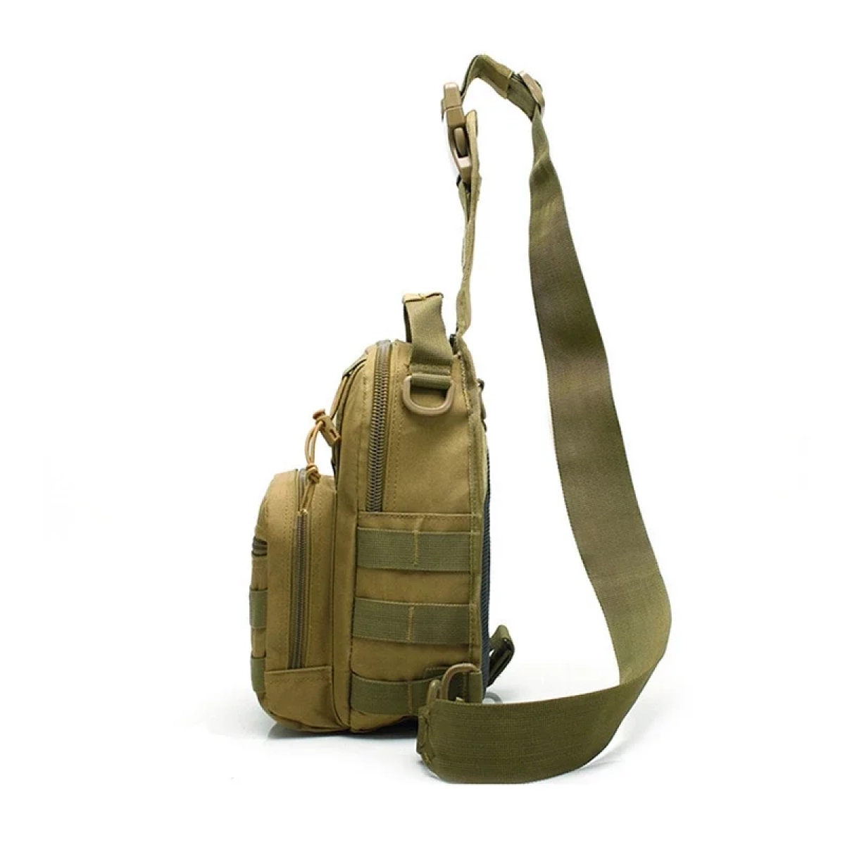 Military Sling Shoulder Tactical Bagpack Τσάντα χιαστί για αναρρίχηση πεζοπορίας σε ανοιχτό καφέ 8L - Image 2
