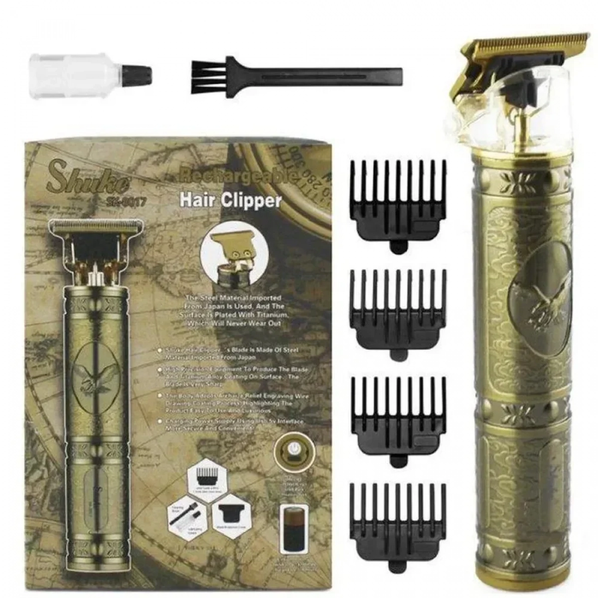 Shuke Sk-8017 Hair Trimmer Ξυριστική Μηχανή - Image 3