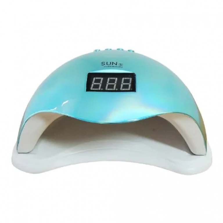 Sun 5-Επαγγελματικό φουρνάκι νυχιών UV LED 48W ΜΠΛΕ ΜΕΤΑΛΙΚΟ