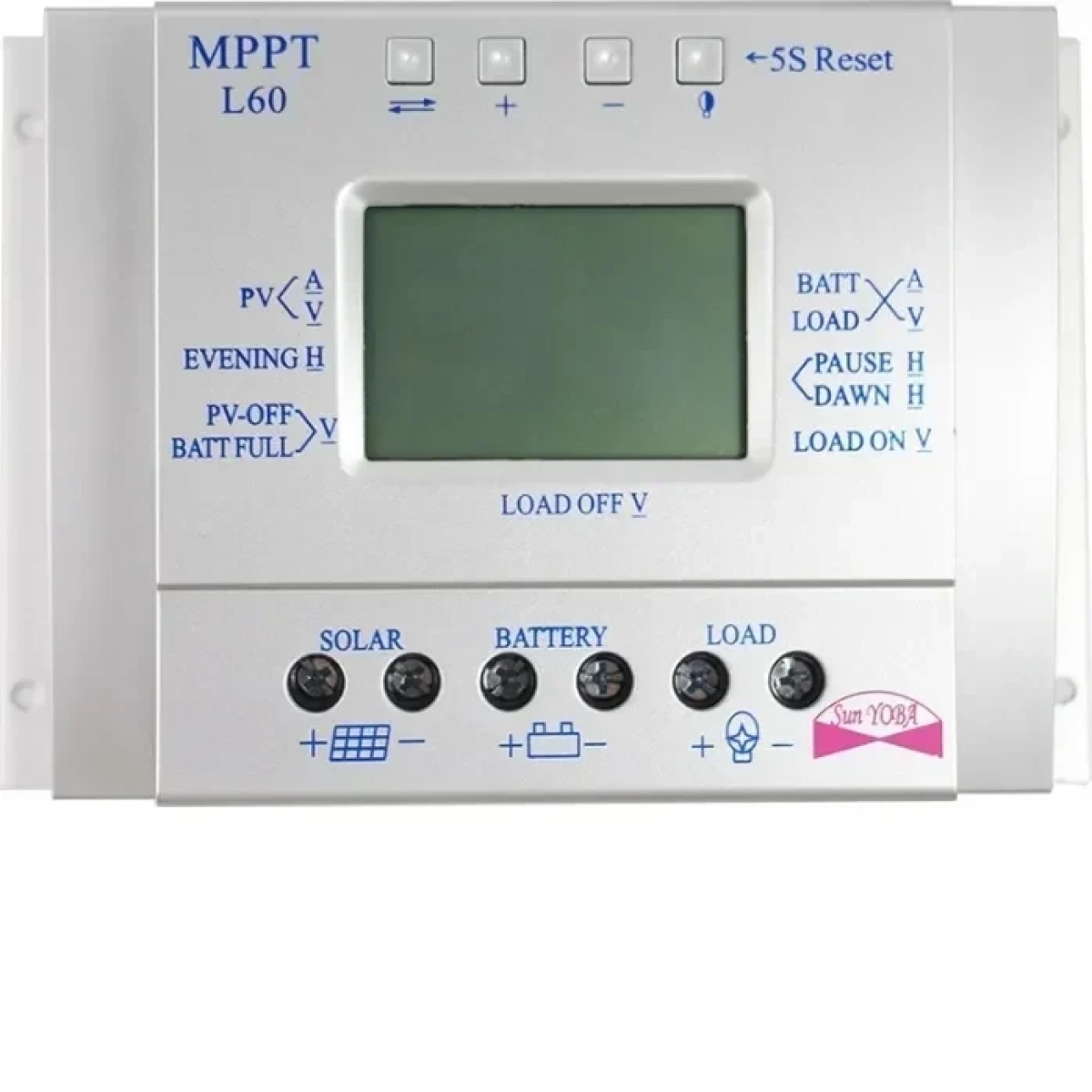Ρυθμιστής Φόρτισης με LCD Οθόνη 12V/24V T60 60AH - Image 2