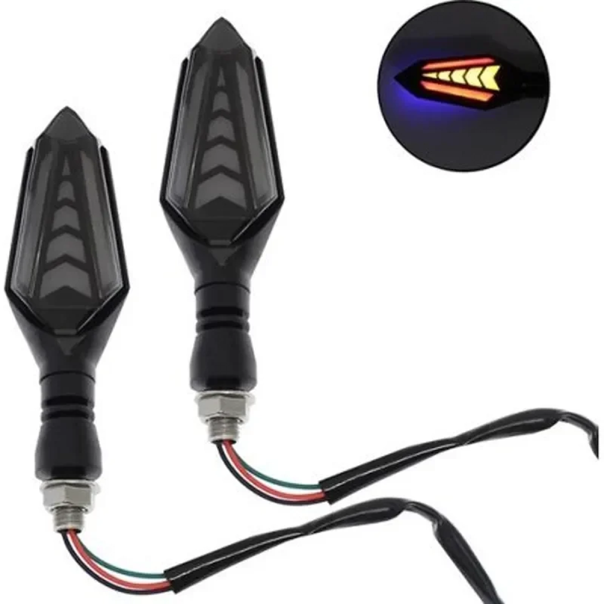 A LED ΦΛΑΣ ΜΟΤΟΣΥΚΛΕΤΑΣ UNIVERSAL SYMP TWIN BRO SY-246 RUNNING YELLOW/RED/BLUE