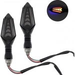 A LED ΦΛΑΣ ΜΟΤΟΣΥΚΛΕΤΑΣ UNIVERSAL SYMP TWIN BRO SY-246 RUNNING YELLOW/RED/BLUE