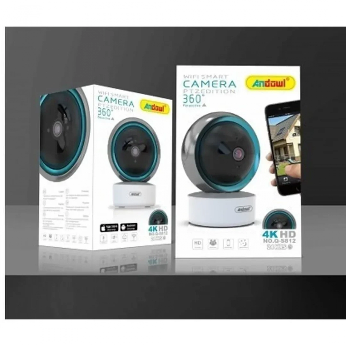 Andowl IP Κάμερα Παρακολούθησης Wi-Fi 1080p Full HD με Αμφίδρομη Επικοινωνία Q-S812