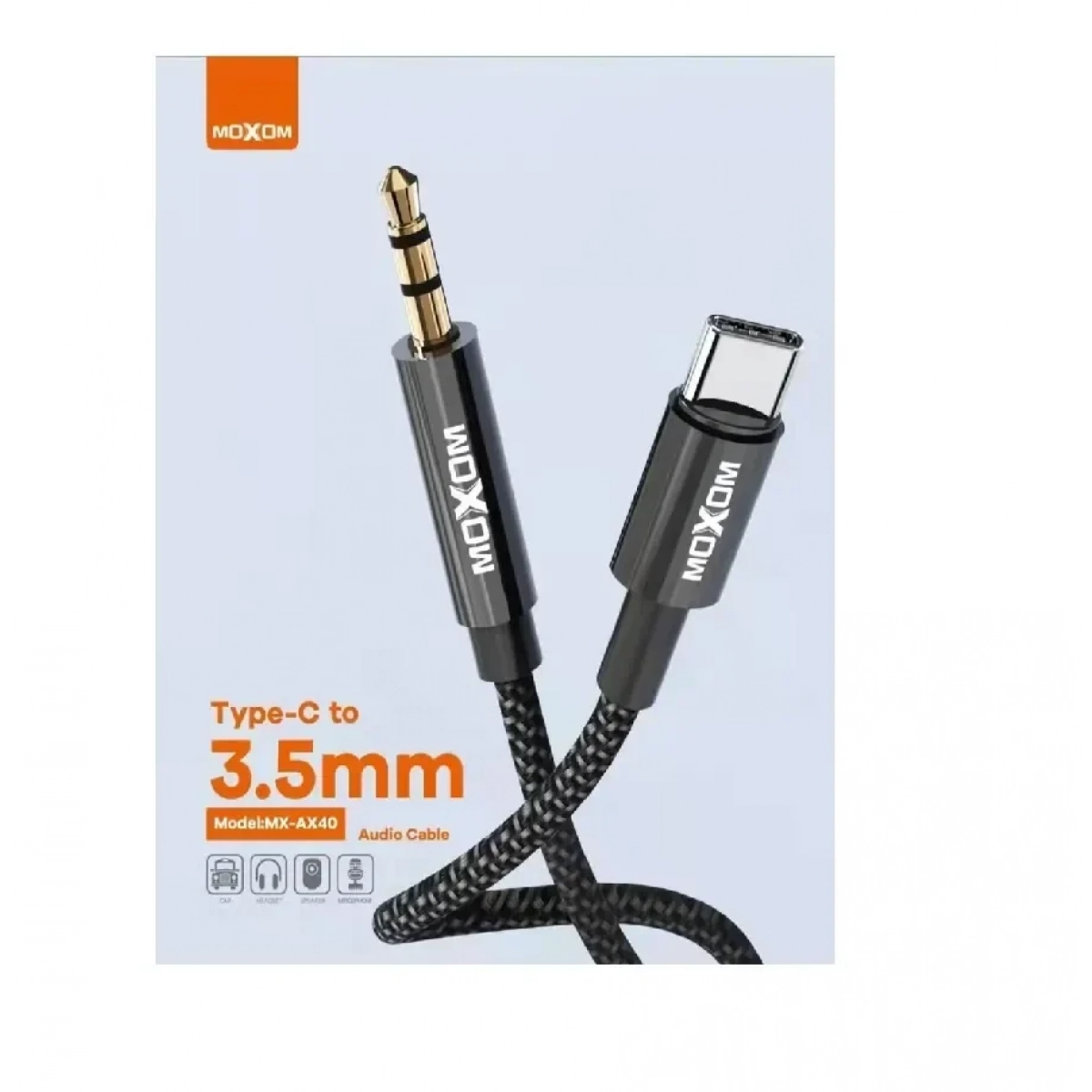 MOXOM MX-AX40 Audio Cable Type C to 3.5mm Pure Copper Wire AUX Audio Cable