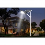 CL-320 Στεγανό Ηλιακό Φωτιστικό Δρόμου IP65 με Αισθητήρα Φωτός και Τηλεχειριστήριο και Ψυχρό Λευκό Φως 20W σε Γκρι Χρώμα