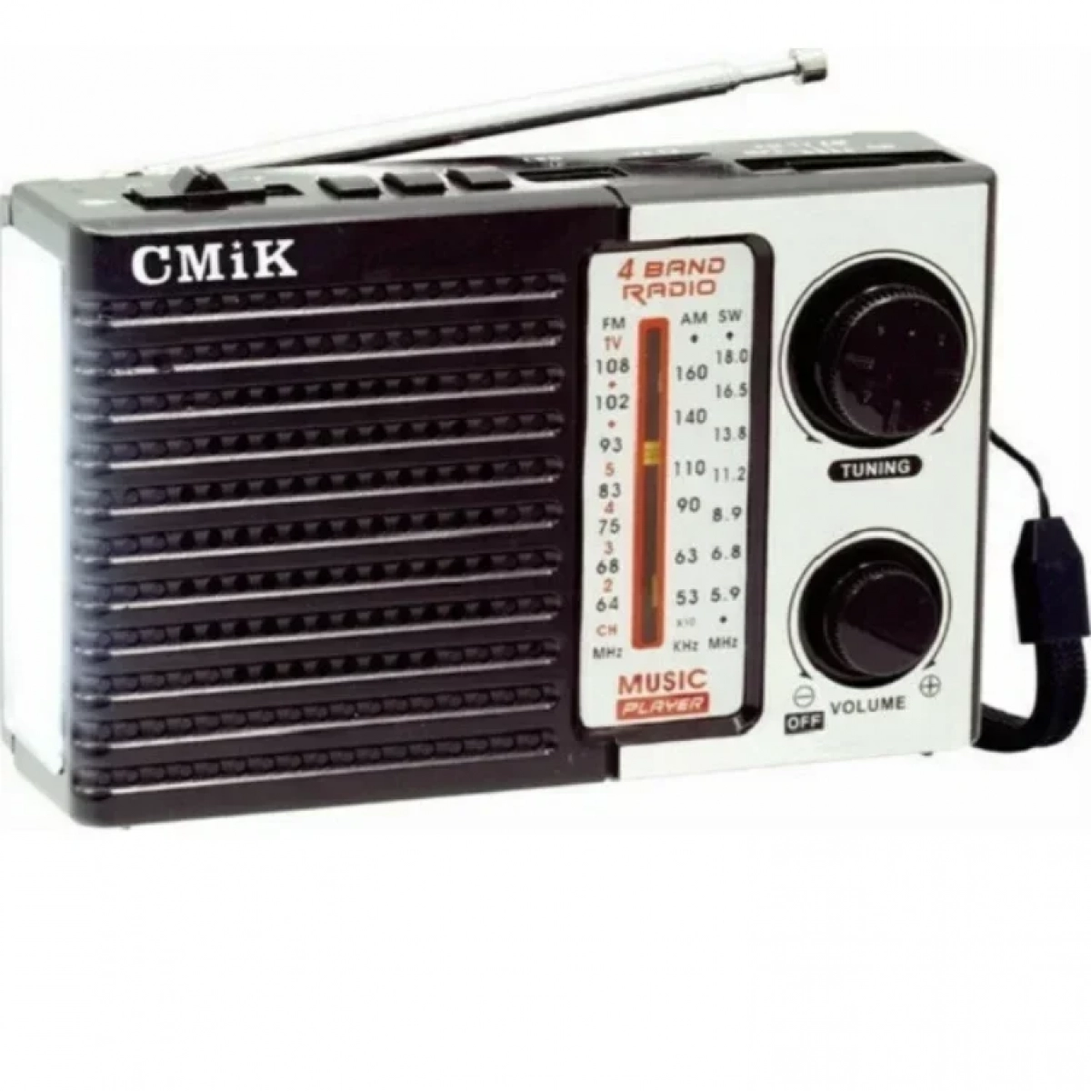 CMiK MK-10BT Φορητό Ραδιόφωνο Pocket Size Μαύρο Αναλογικό