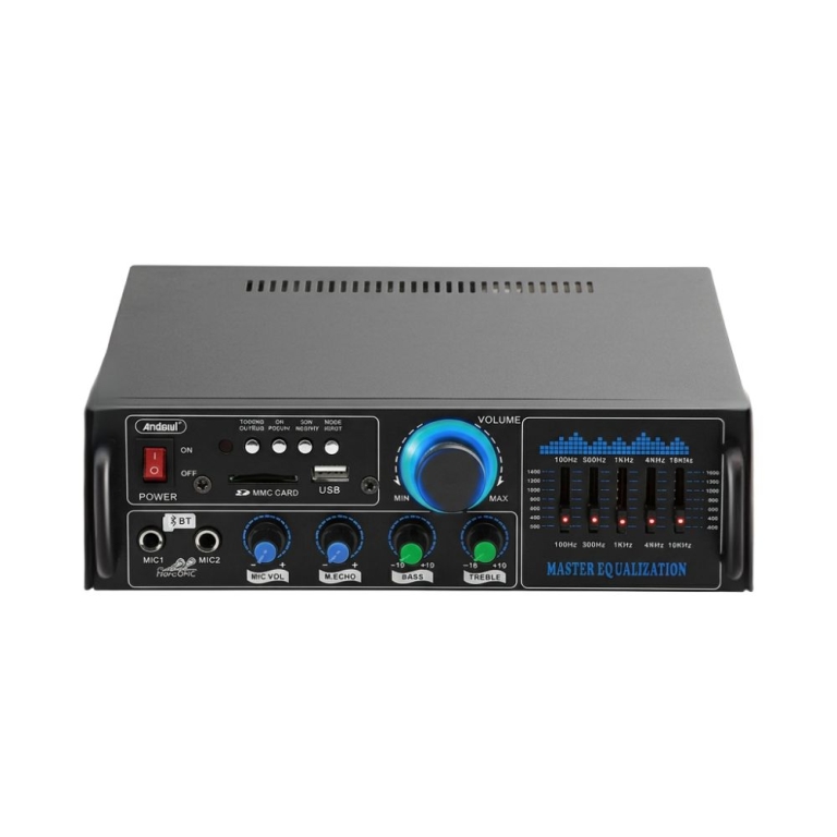 Ενισχυτής ήχου 2X70W karaoke FM / Bluetooth / MP3 / Usb Andowl Q-GF289