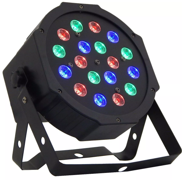 Φωτορυθμικό RGB 18 LED 19x11x19cm CY-80008 Μαύρο