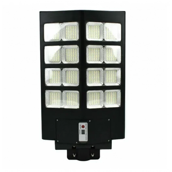 Ηλιακός Προβολέας 640LED 800W IP65 με Τηλεχειρισμό & Χρονοδιακόπτη OEM - Μαύρο