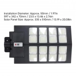 Ηλιακός Προβολέας 640LED 800W με Τηλεχειρισμό + Χρονοδιακόπτη OEM