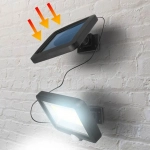 Ηλιακός Προβολέας με Ανιχνευτή Κίνησης COB LED IP65 10W 200LM Split Solar Lamp DS-54431 σε Μαύρο χρώμα