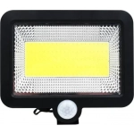 Ηλιακός Προβολέας με Ανιχνευτή Κίνησης COB LED IP65 10W 200LM Split Solar Lamp DS-54431 σε Μαύρο χρώμα