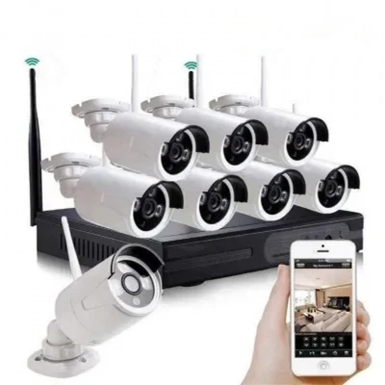 ΣΕΤ ΚΑΤΑΓΡΑΦΗΣ ΜΕ 8 ΚΑΜΕΡΕΣ CCTV CAMERA KIT ANDOWL Q-S8PRO