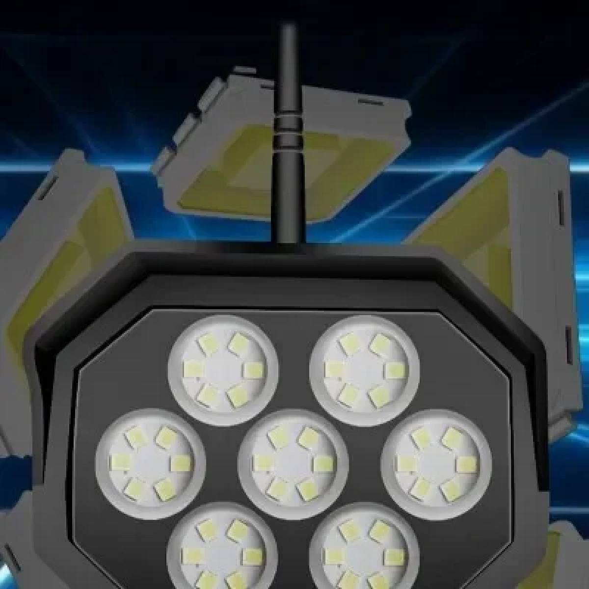 Ηλιακό φωτιστικό ομοίωμα κάμερας παρακολούθησης HS-V79 - Image 8