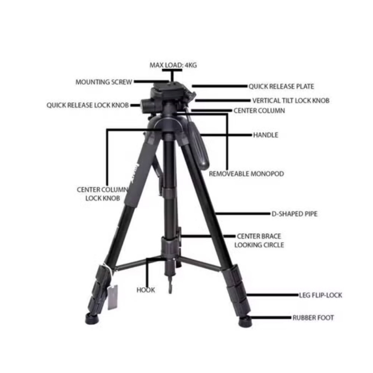 Jmary KP-2254 Τρίποδο για Camera