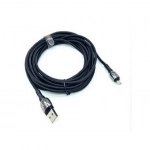 Καλώδιο Φόρτισης 4 Μέτρα Lightning Iphone MoXom MX-CB44 Swing 2.4A Μαύρο