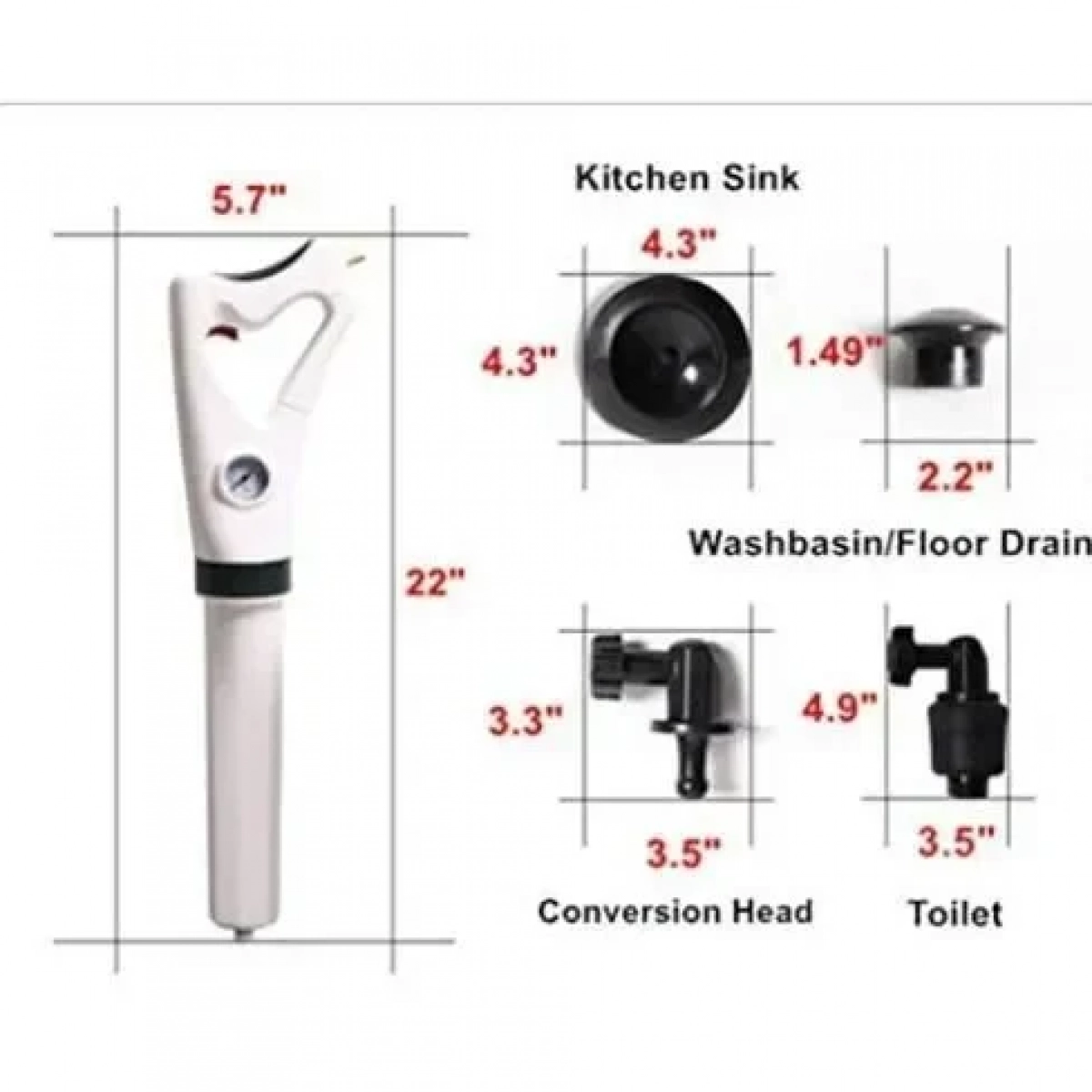 ΚΙΤ ΚΑΘΑΡΙΣΜΟΥ ΜΕ ΠΙΕΣΗ ΑΕΡΑ MANUAL DRAIN CLEANER - CPIC