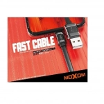 MOXOM 2.4A FAST CHARGER CABLE (CB45) MICRO Μαύρο