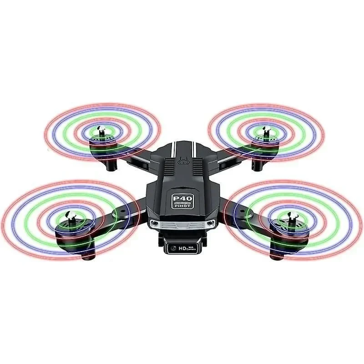PIHOT P40 Plus 2 Dual Lens 4K HD + ESC Lens Drone Black