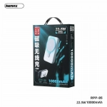 Remax RPP-85 Power Bank 10000mAh 22.5W με Θύρα USB-A Λευκό