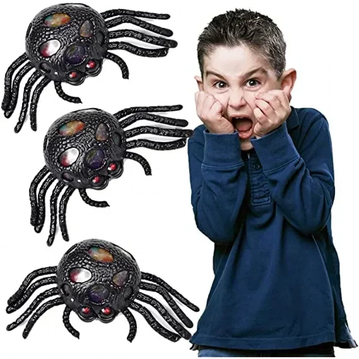 Anti-stress ball με πολύχρωμα μπιλάκια Αράχνη - Image 4