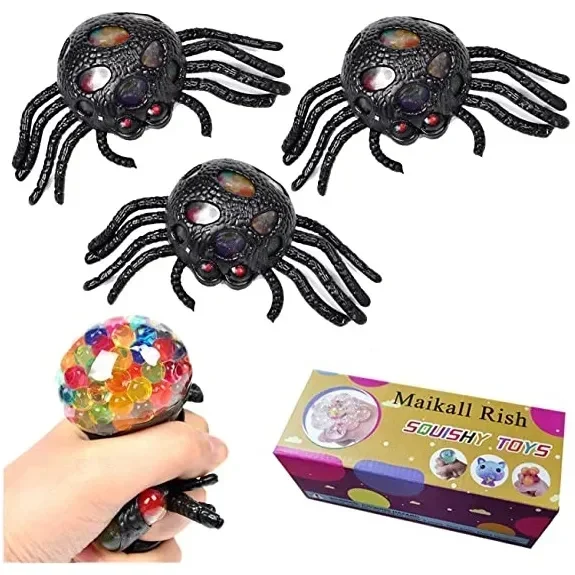 Anti-Stress Ball Με Πολύχρωμα Μπιλάκια Αράχνη